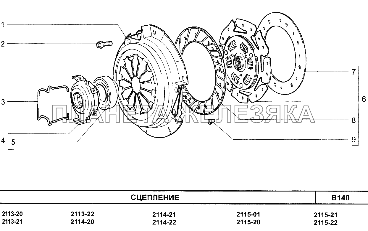 Сцепление ВАЗ-2114